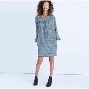 Madewell Starland Bell-Sleeve Dress